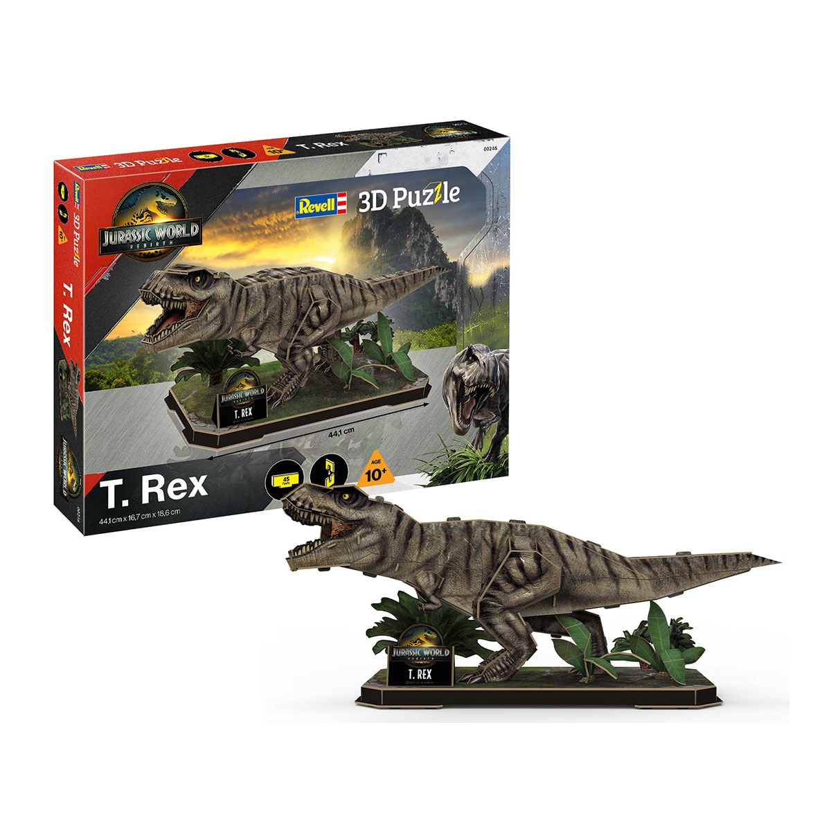 Revell - Puzzle 3D Dinosaurio Rebirth-T Rex Jurassic World Revell