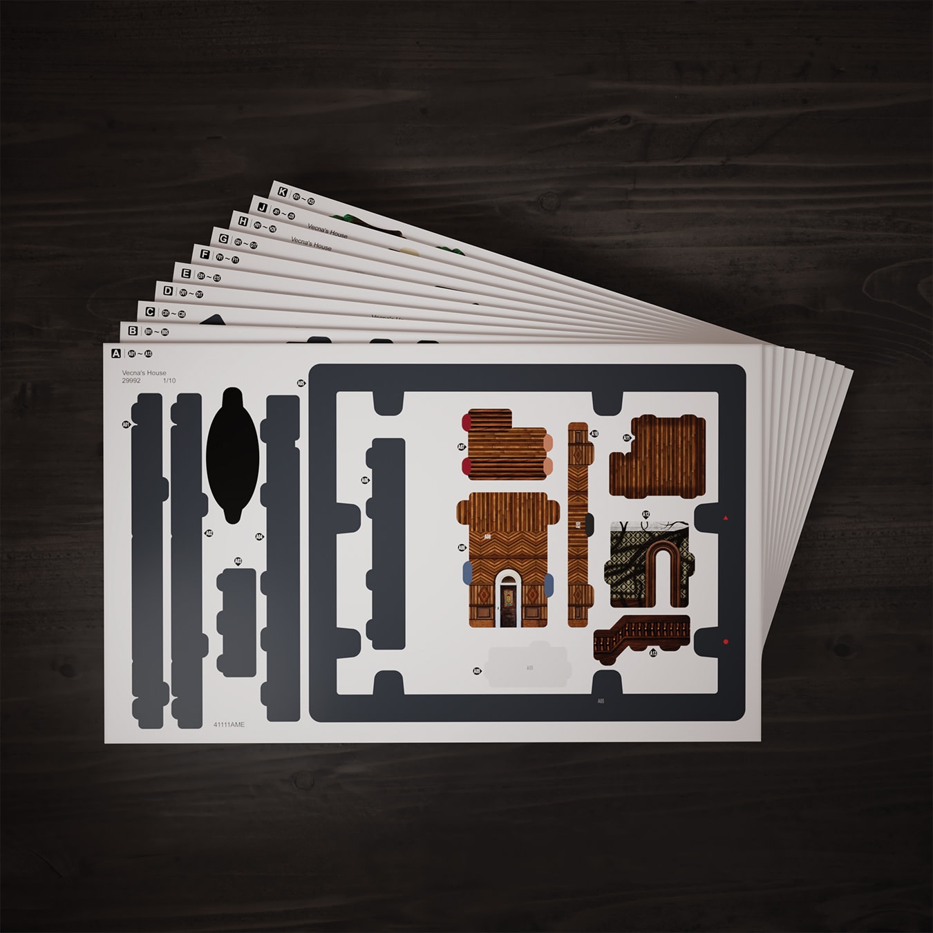 Puzzle - Stranger Things Casa de Vecna - 4D Build 3