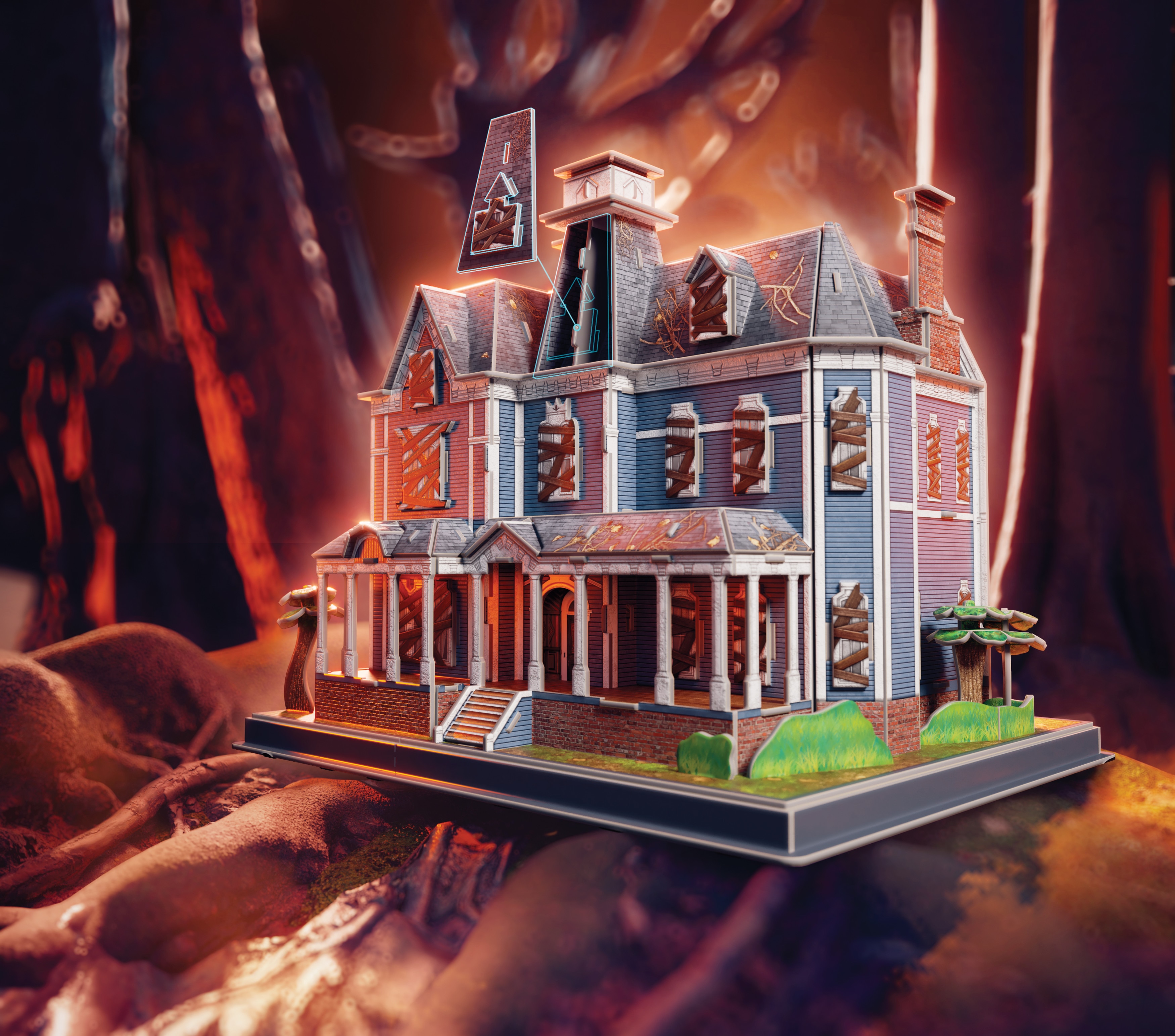 Puzzle - Stranger Things Casa de Vecna - 4D Build 7