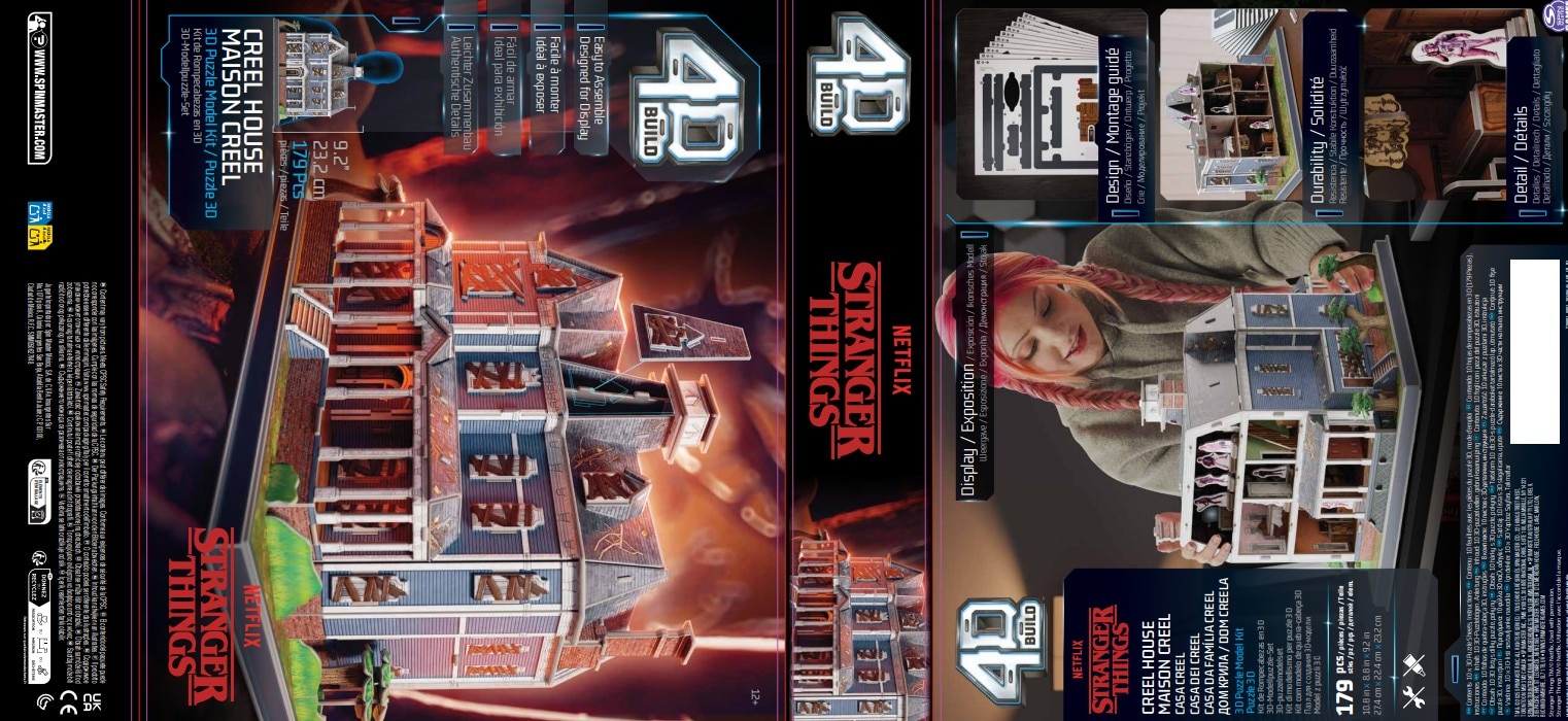Puzzle - Stranger Things Casa de Vecna - 4D Build 9
