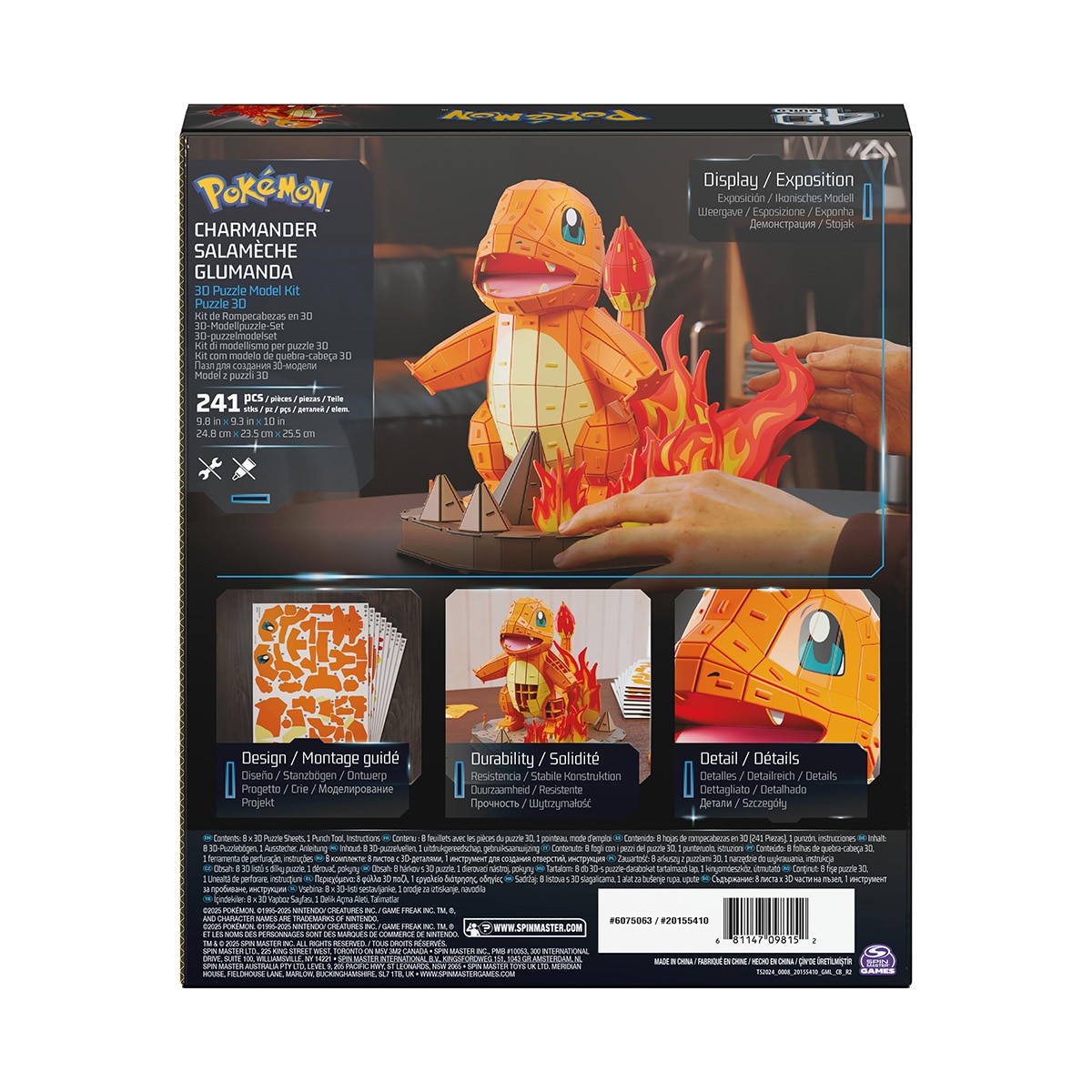 Puzzle 4D Pokémon Charmander da Spin Master 2