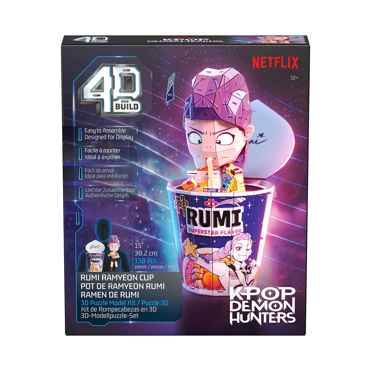 Puzzle 4D K-Pop Rumi Ramen Cup K-Pop Demon Hunter Spin Master 3