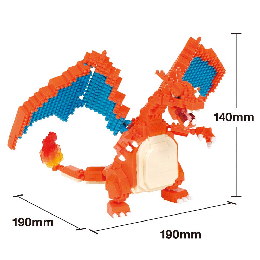 Juguete con piezas Nanoblock Charizard Kawada 5