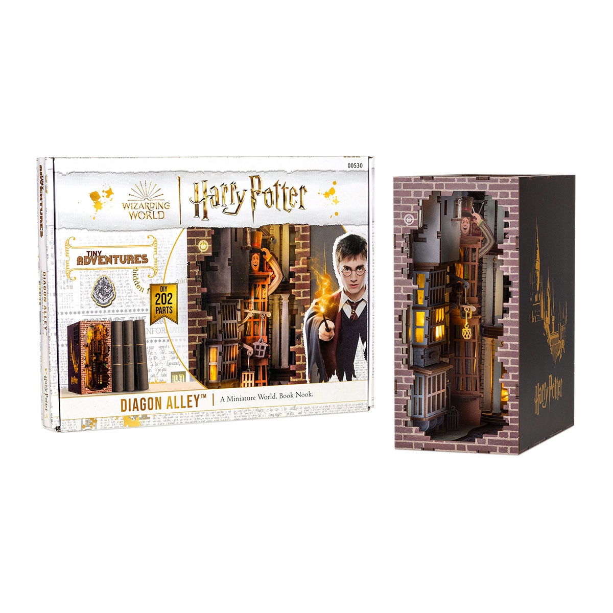 Revell – Sujeta libros con luz para montar Diagon Alley Harry Potter Revell.