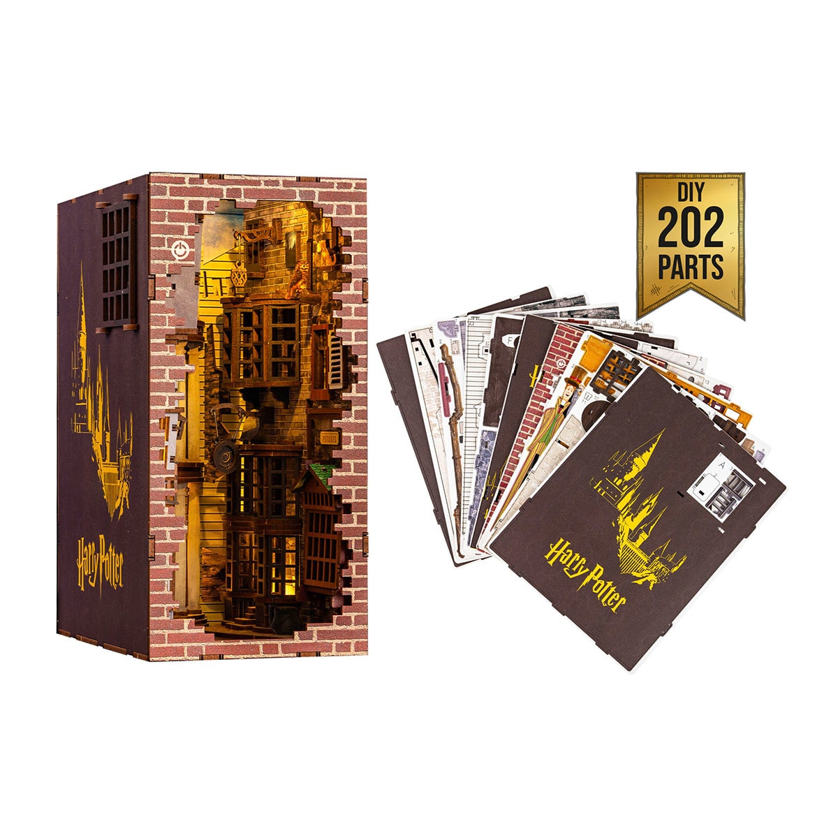 Sujeta libros con luz para montar Diagon Alley Harry Potter Revell 6