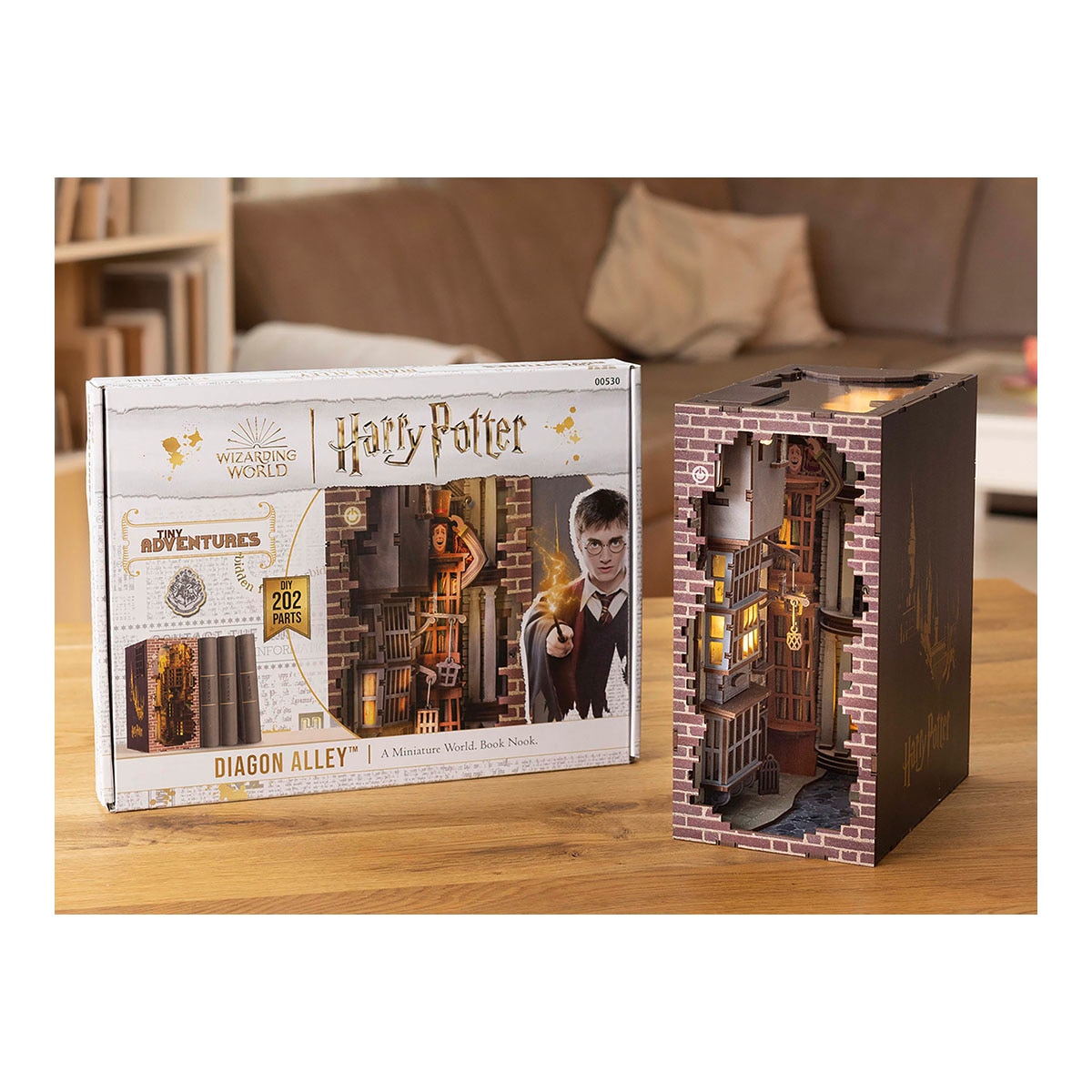 Sujeta libros con luz para montar Diagon Alley Harry Potter Revell 18