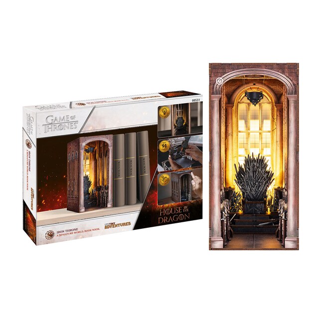 Sujeta libros con luz para montar Iron Throne House of the Dragon Revell
