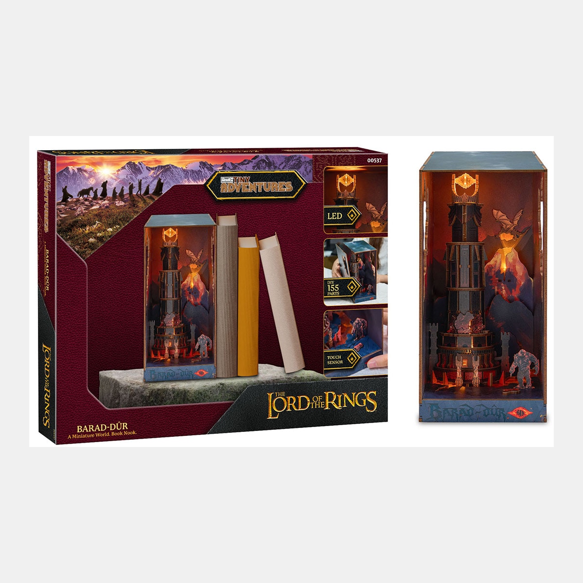Revell – Sujeta libros con luz para montar Barad-Dûr Lord of the Rings Revell.