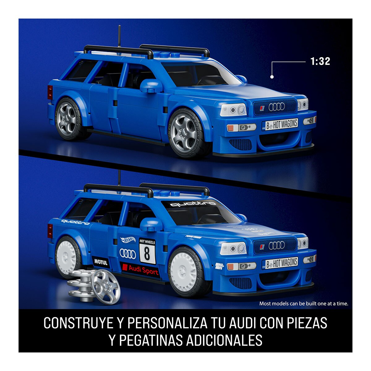 Carro Hot Wheels Speed - Series Audi - Set de Construção 3