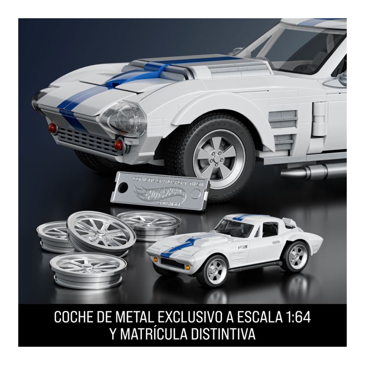 Mattel Brick Shop Hot Wheels Corvette Grand Sport Elite 918 Peças 5