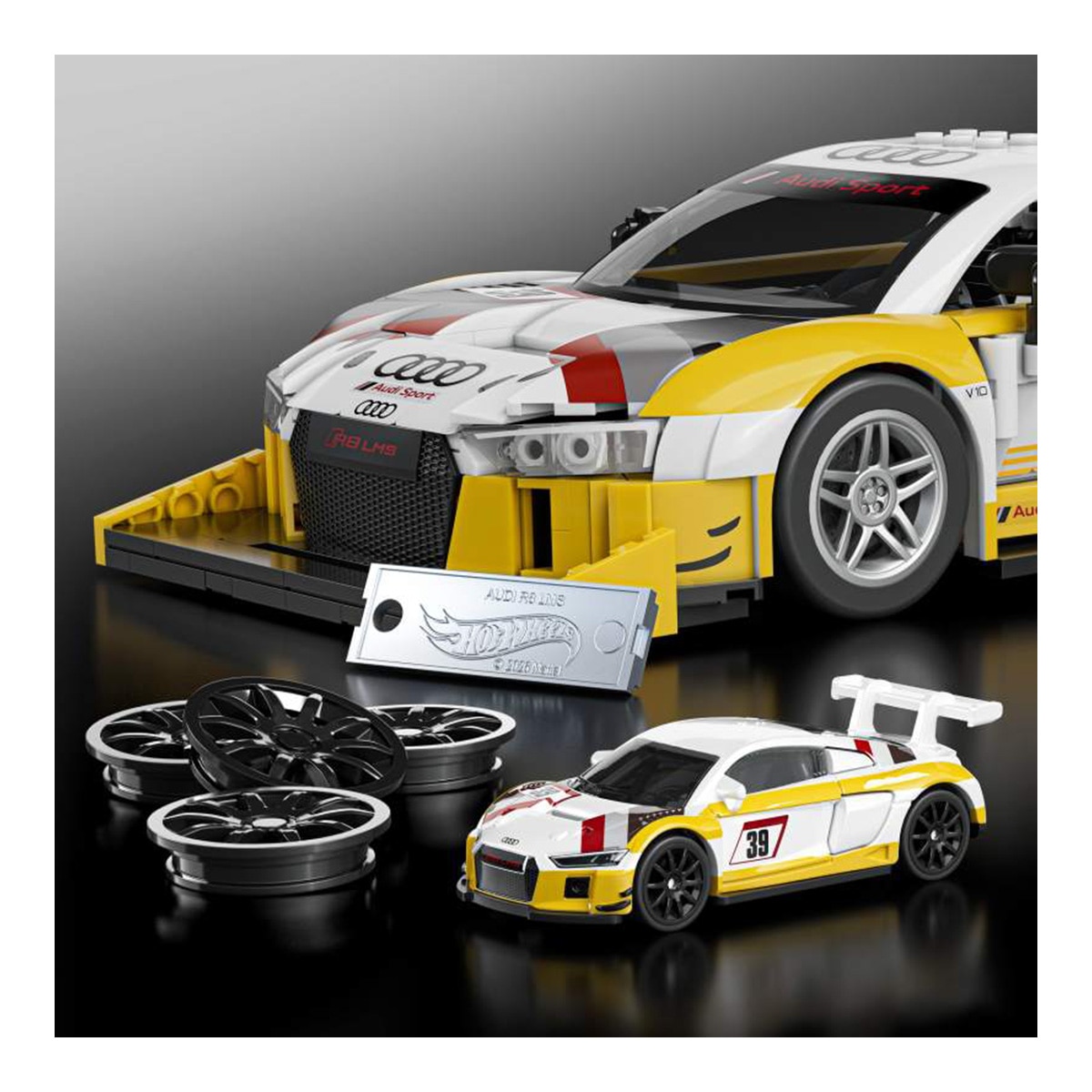 Coche escala 1:16 Audi Mattel Brick Shop Élite 5