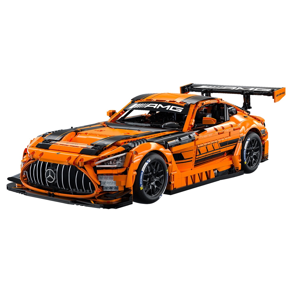Imagen 0 de Juego de construcción Bricks Mercedes Amg Gt3 1:8 con 5466 piezas, elevador de neumáticos y luces led