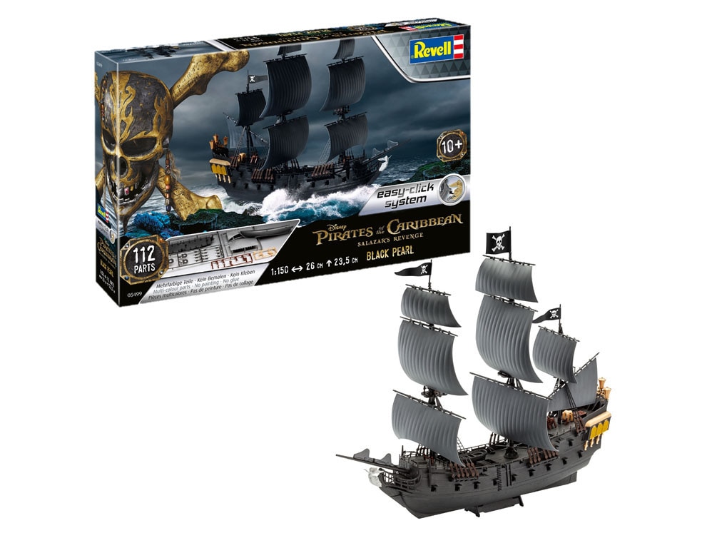 Kit de montaje a presión Black Pearl Piratas del Caribe Revell 3