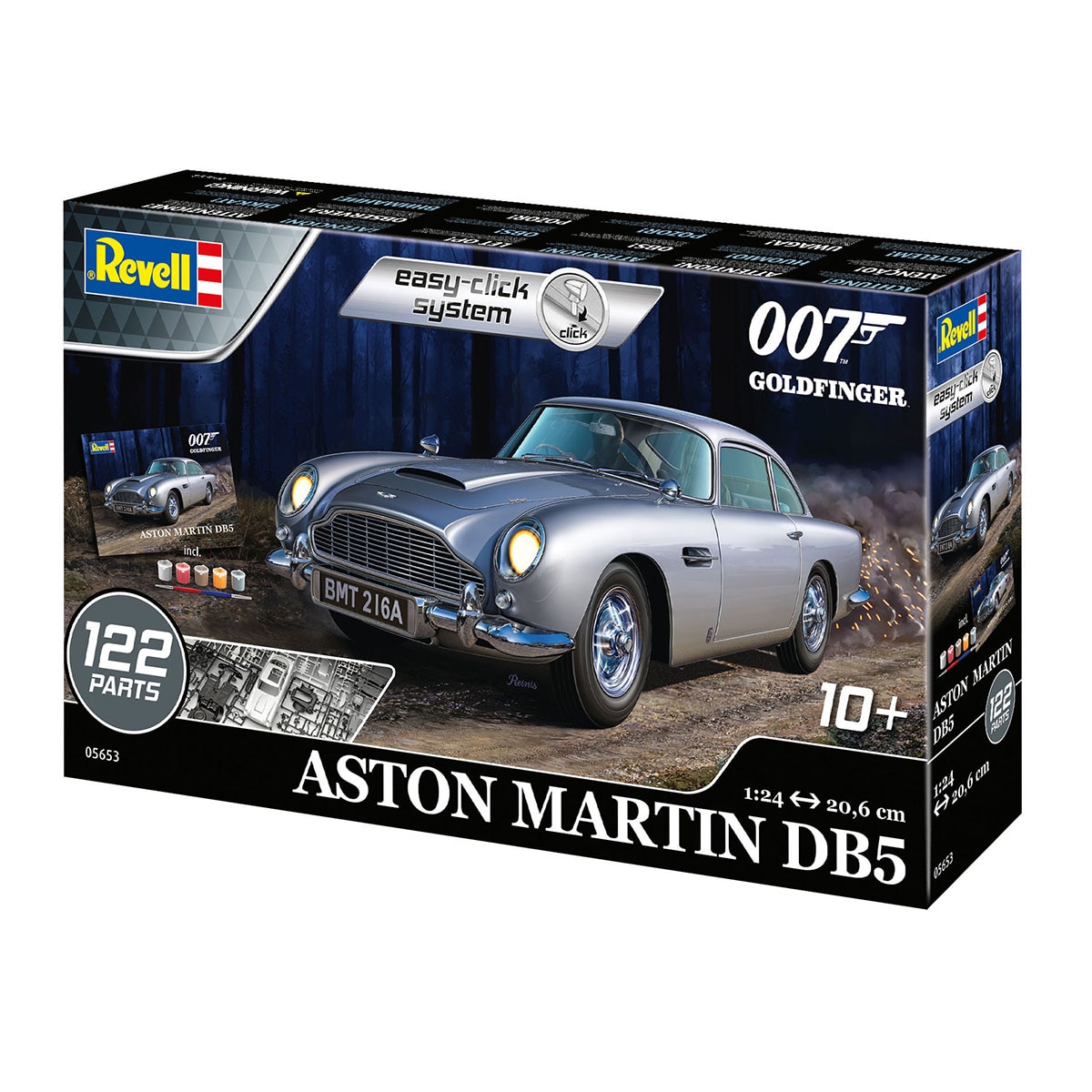 Revell – Maqueta James Bond Aston Martin DB5 con accesorios básicos Revell.