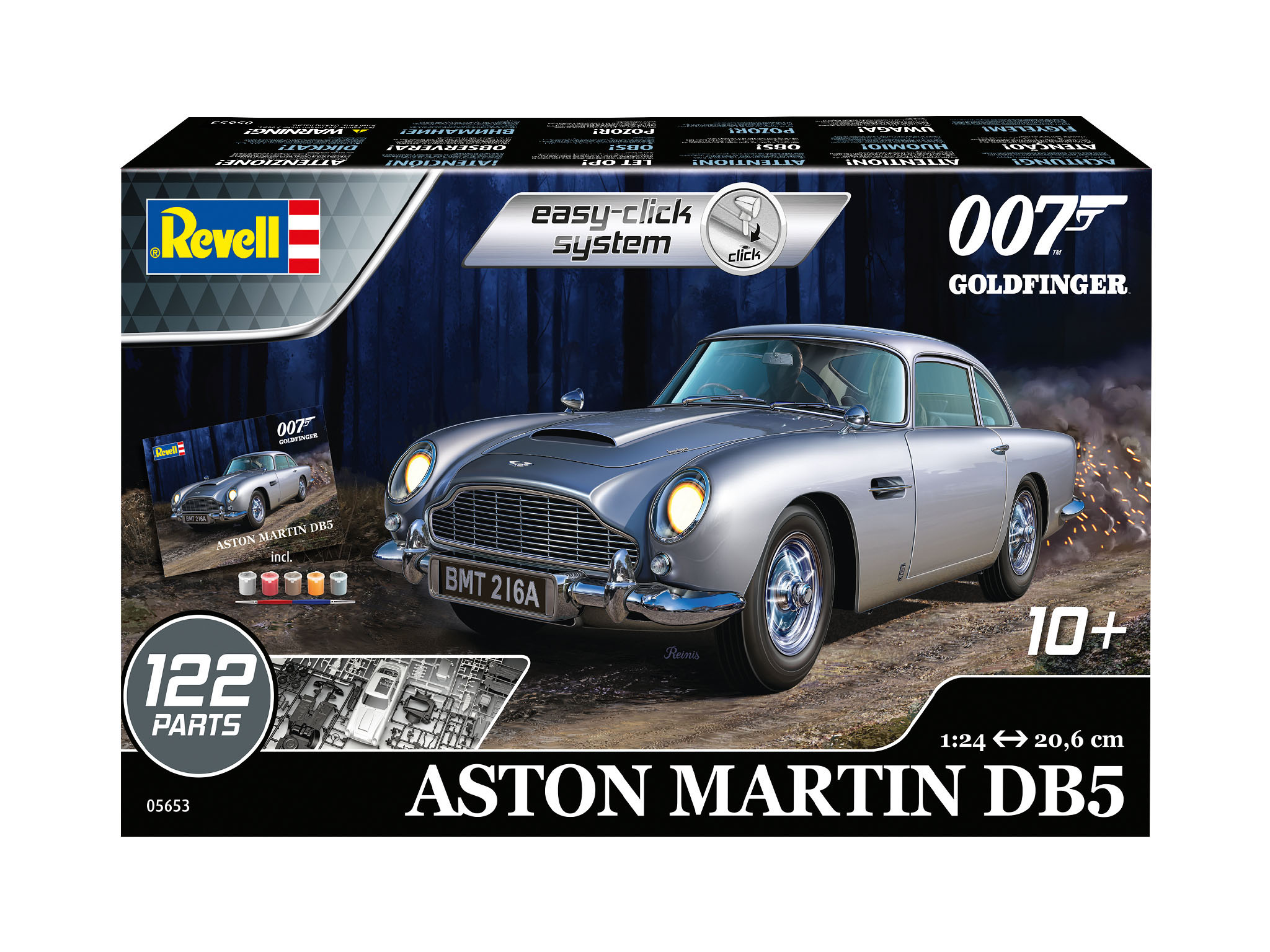 Maqueta James Bond Aston Martin DB5 con accesorios básicos Revell 4