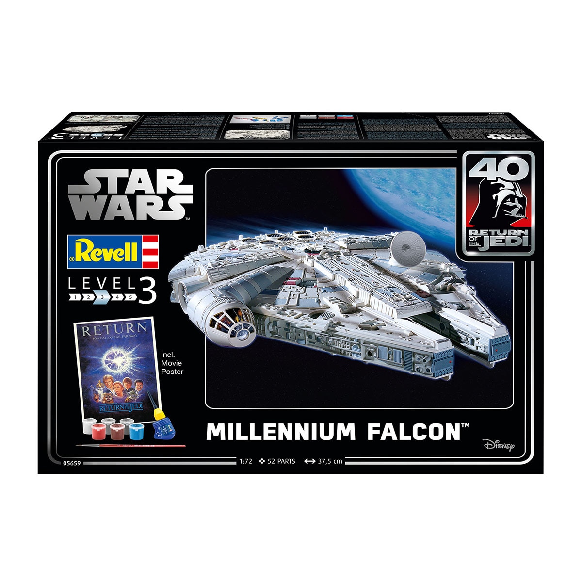 Revell – Maqueta Millennium Falcon con accesorios básicos Star Wars Revell.