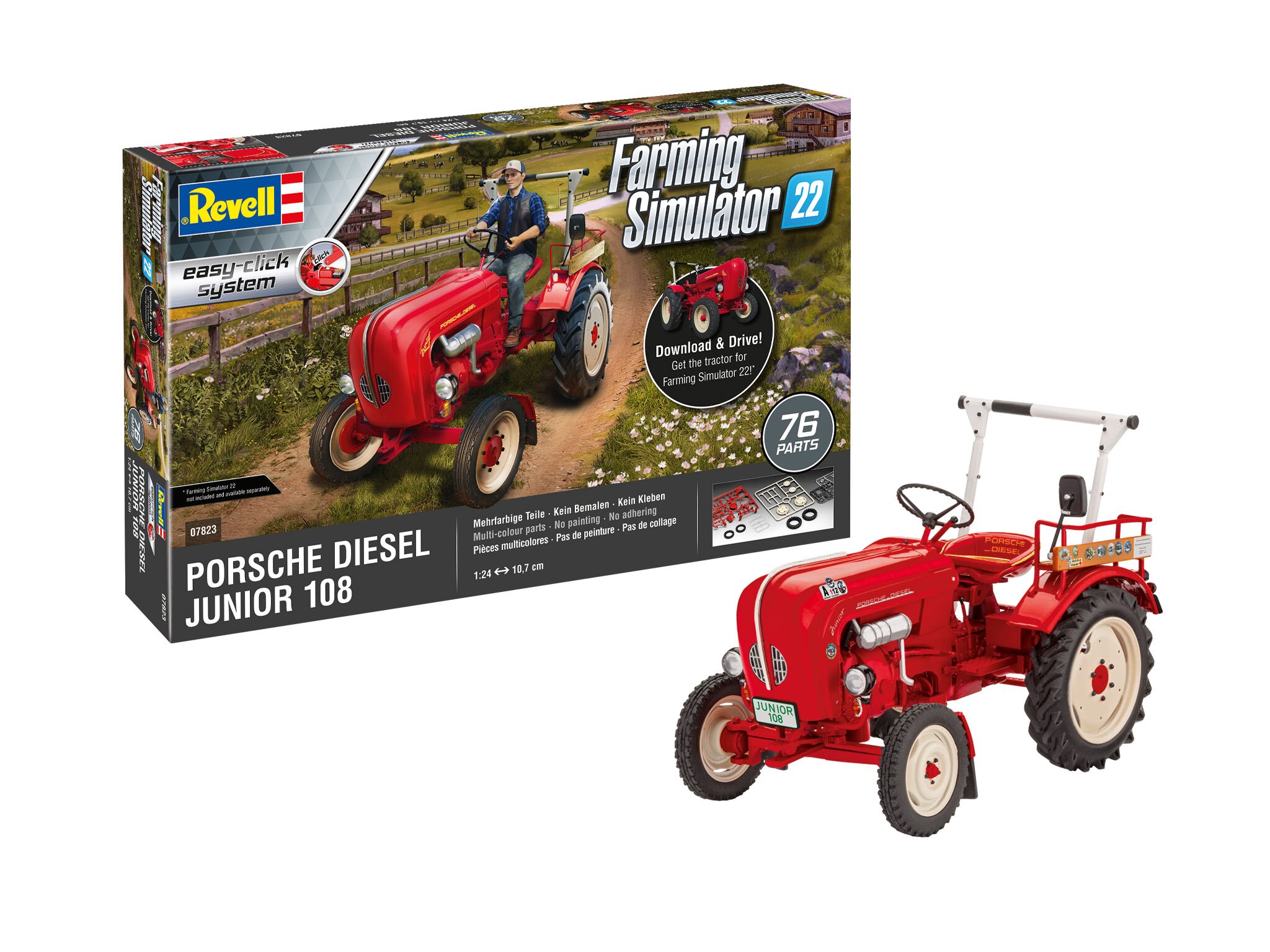 Kit de montaje a presión Porsche Junior 108 - Farming Simulator Revell 3