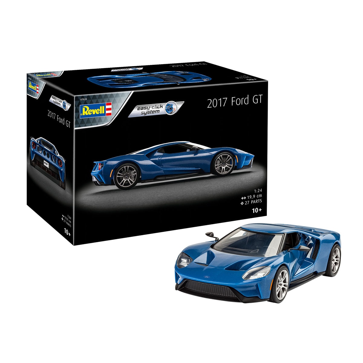 Revell – Kit de montaje a presión 2017 Ford GT easy click Revell.