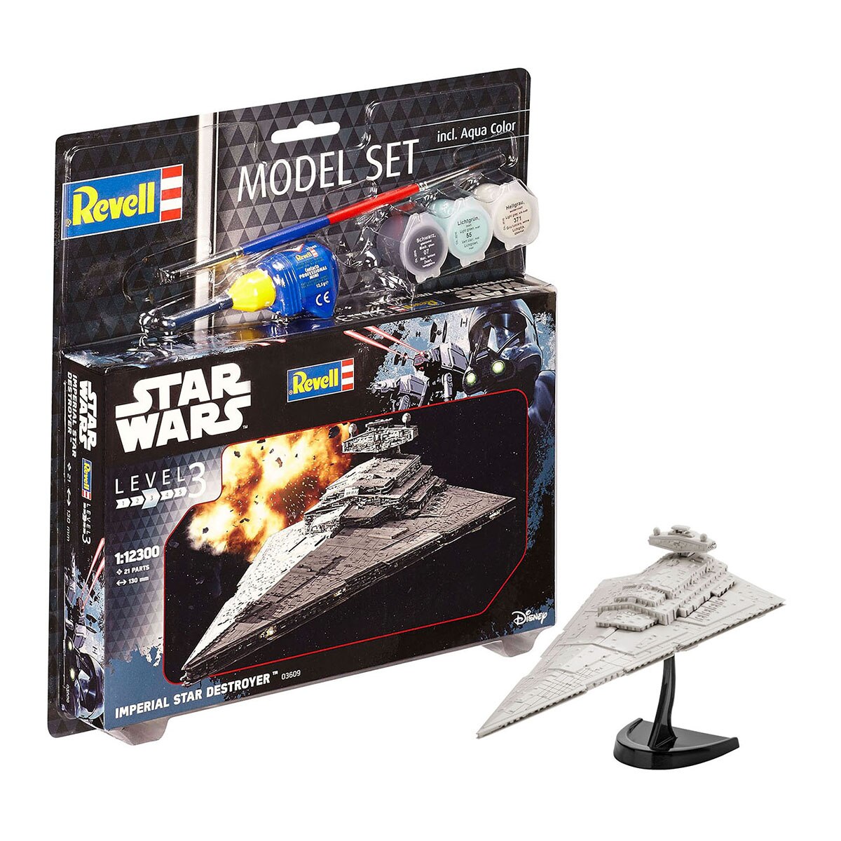 Maqueta Destructor Estelar Imperial con accesorios básicos Star Wars Revell 2