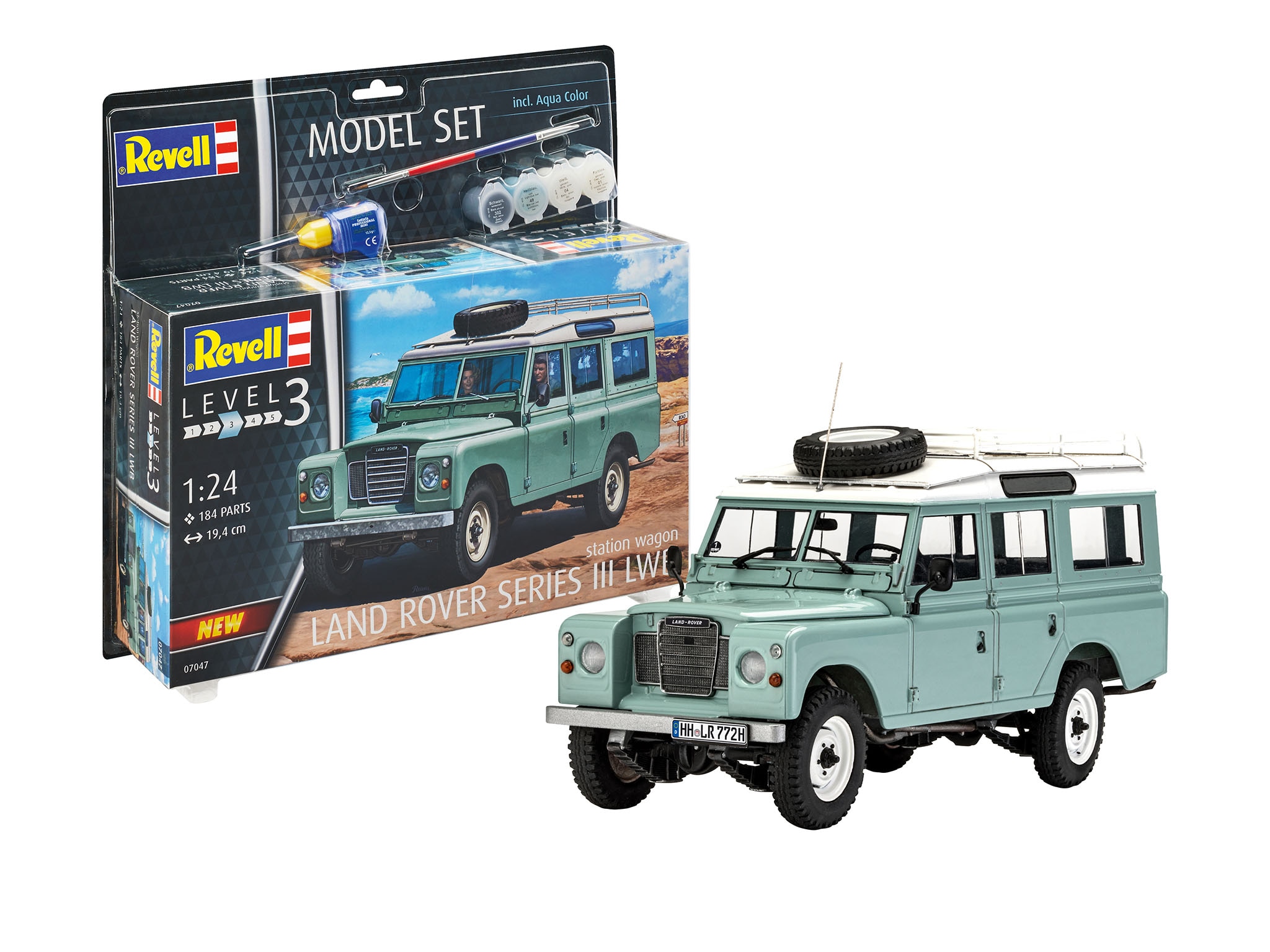 Maqueta Land Rover Series III con accesorios básicos Revell 2