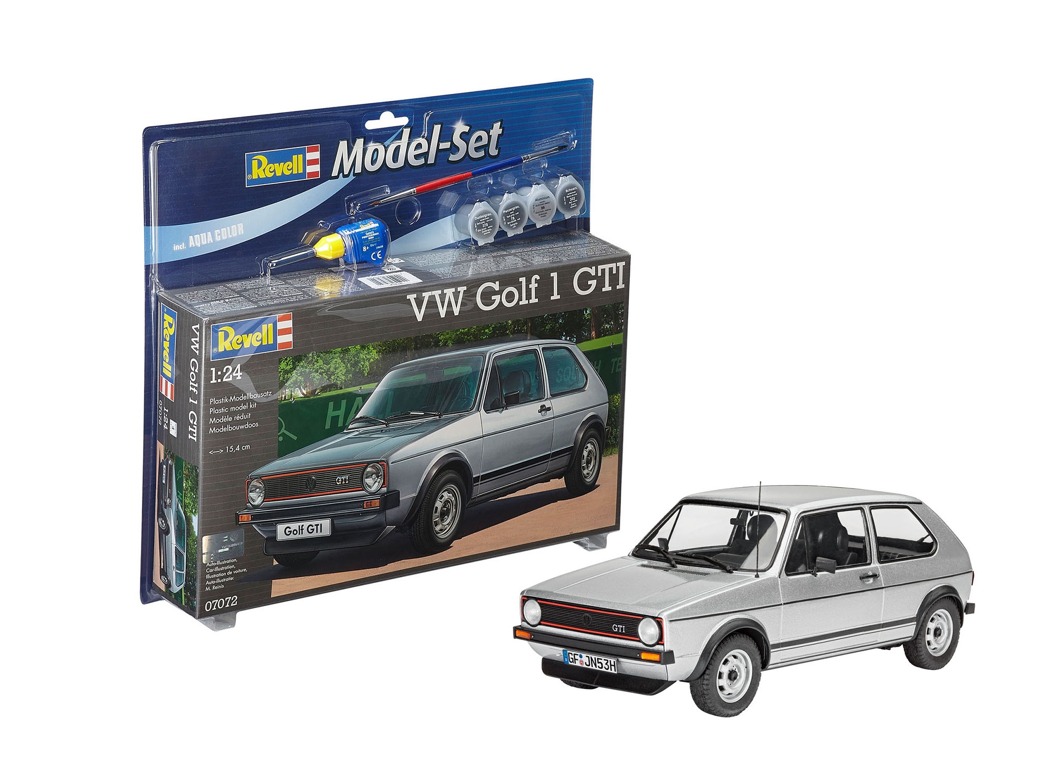 Maqueta VolksWagen Golf 1 GTI con accesorios básicos Revell 2