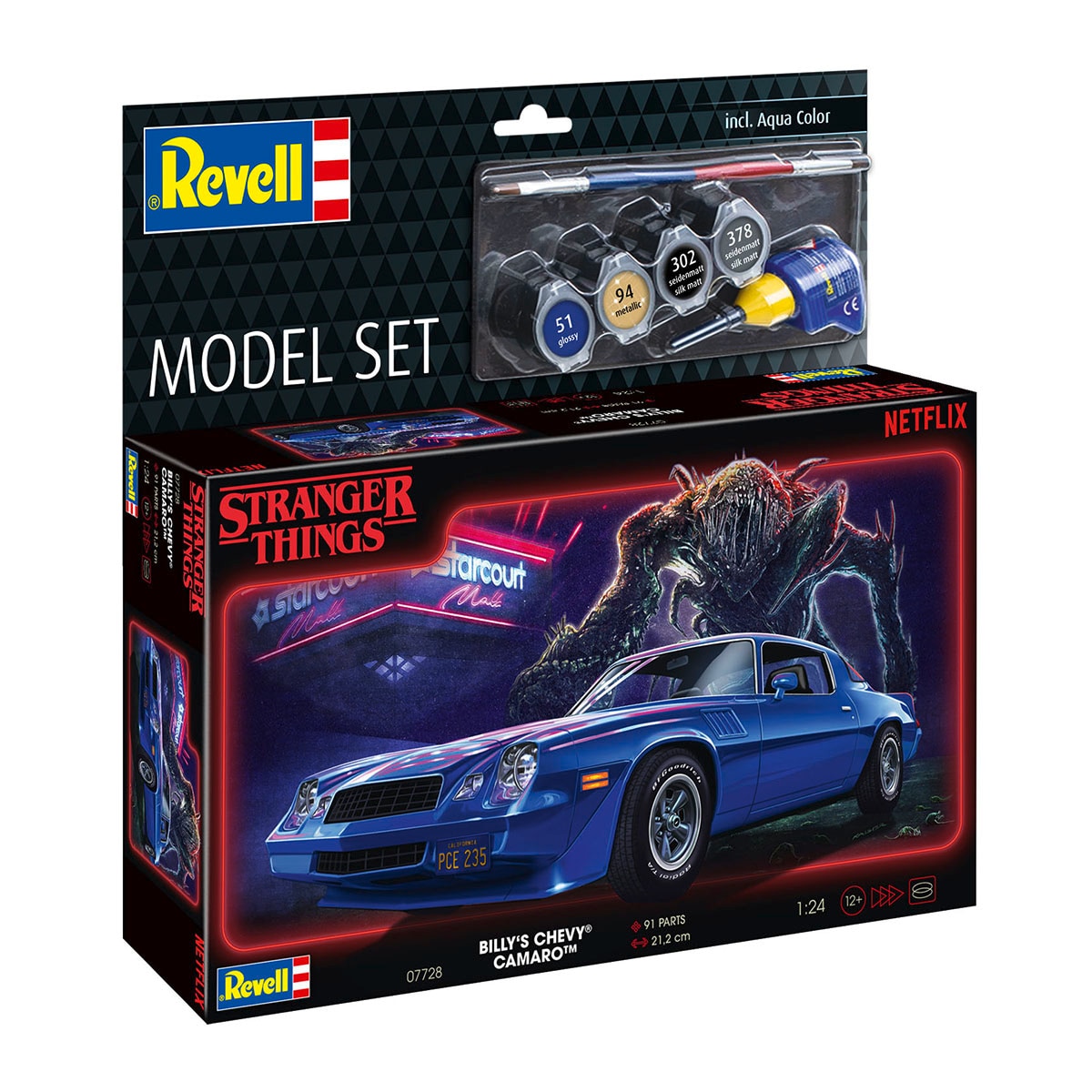 Maqueta para montar Billy's Chevy Camaro Z/28 Stranger Things