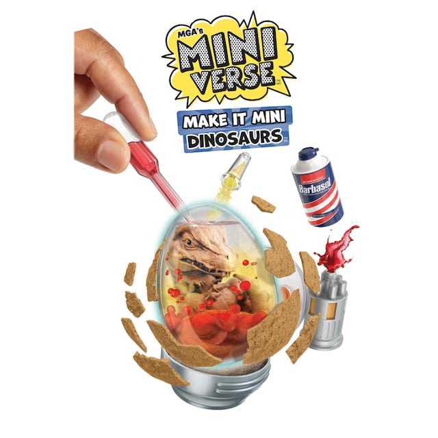 Imagen 0 de Bola sorpresa Make It Mini Jurassic Park Miniverse modelos surtidos