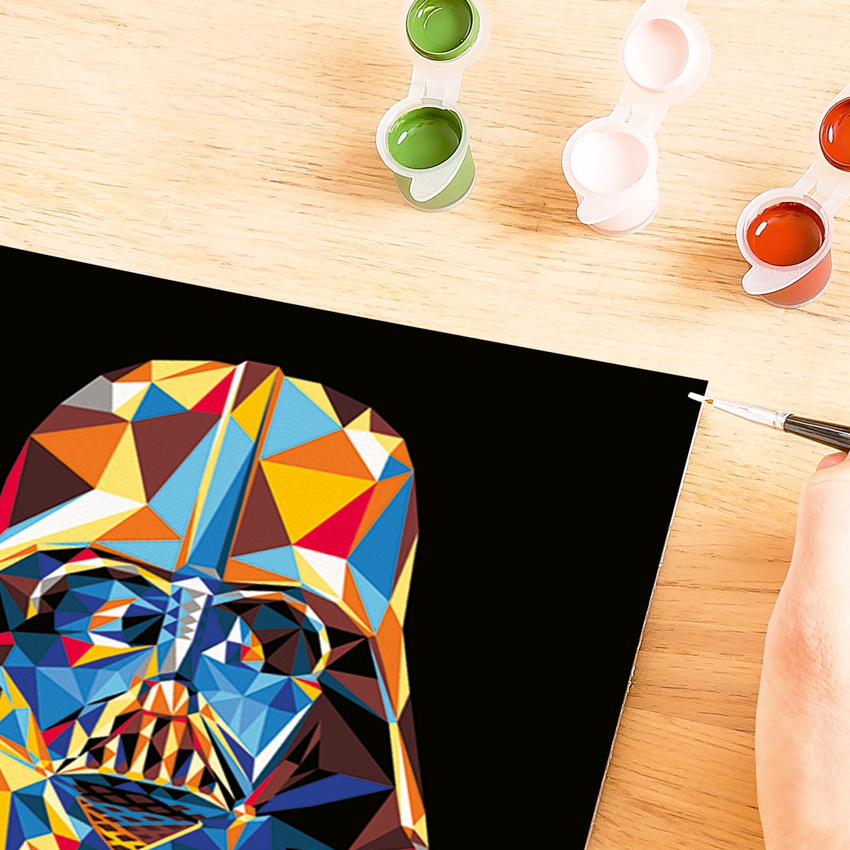 Imagen 5 de Juego Pintar Por Números Para Adultos Creart Serie Trend C Polygon Starwars Darth Vader Ravensburger