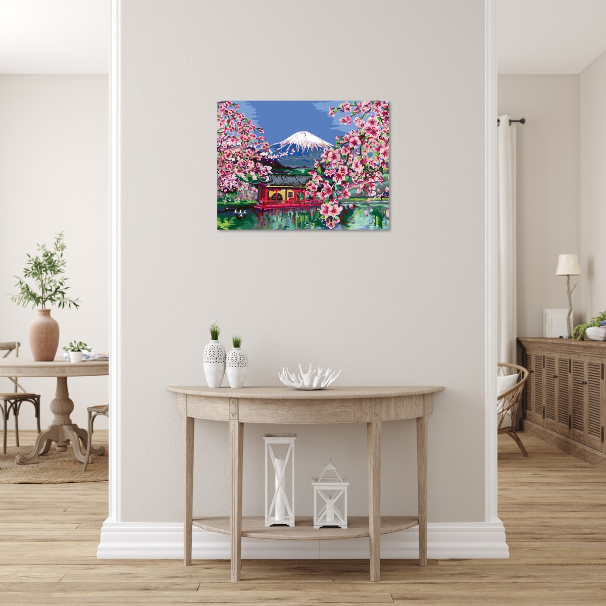 Juego Pintar Por Números Para Adultos Creart Lienzo Serie B Flor De Cerezo Ravensburger 5