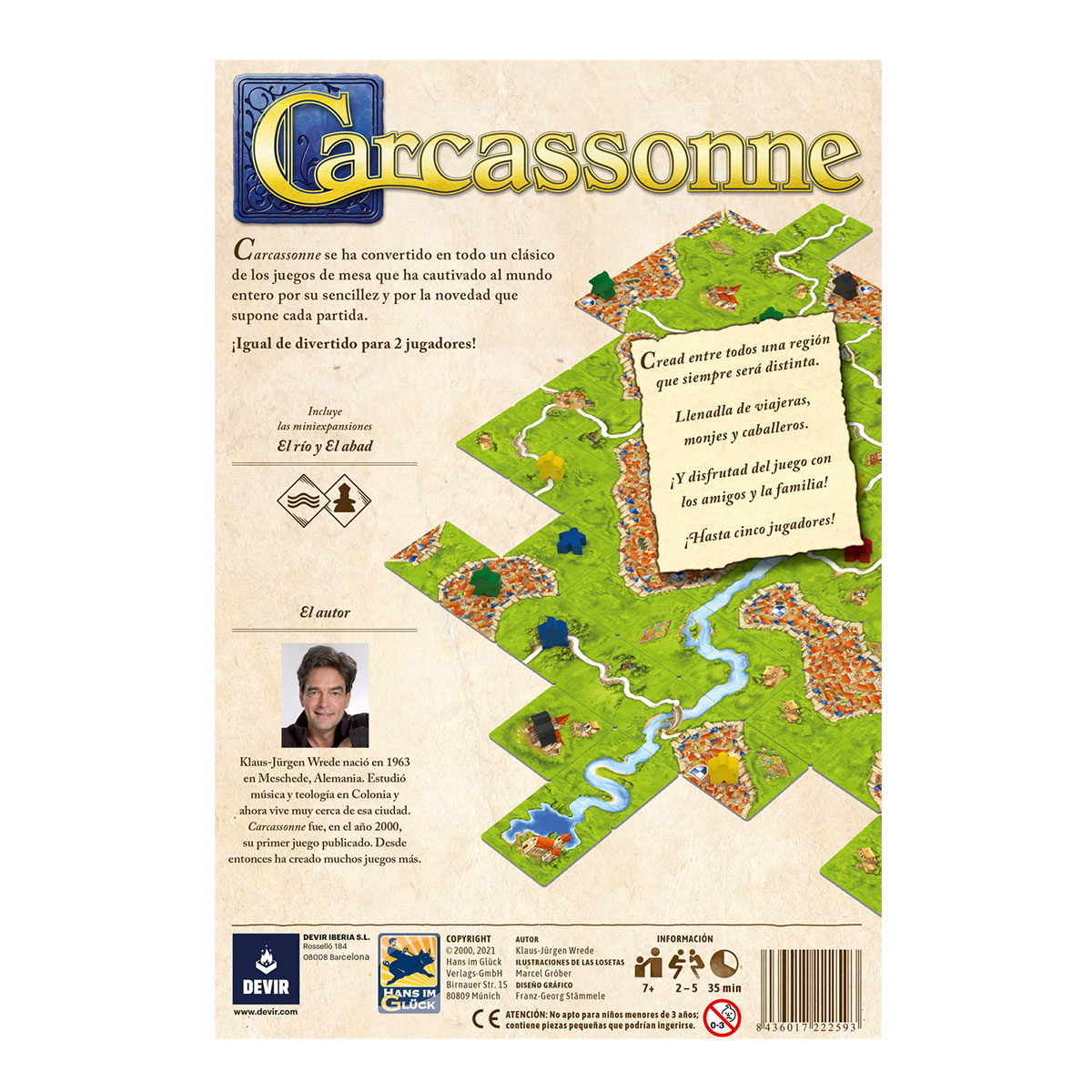 Juego de mesa Carcassonne Devir 3