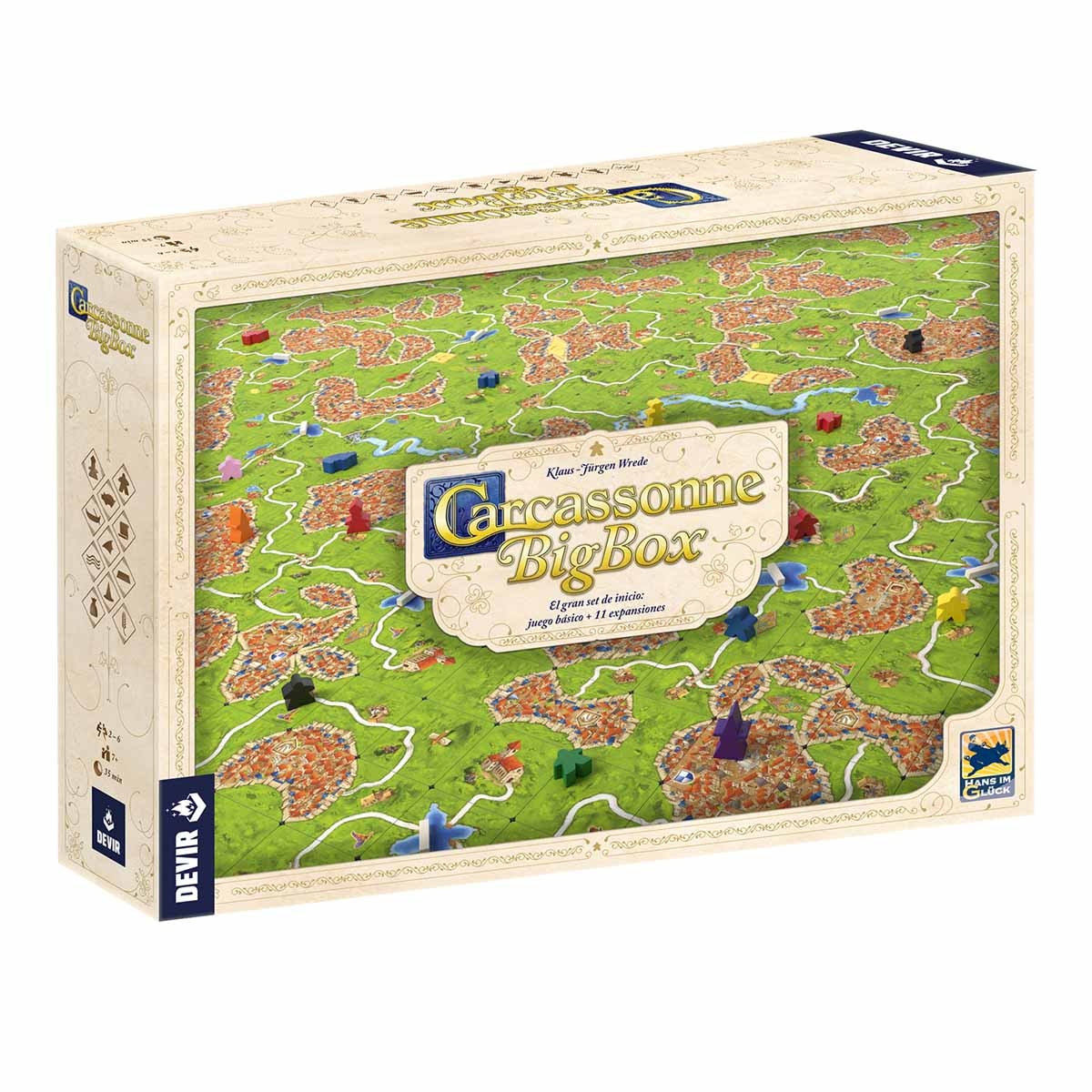 Devir - Juego de mesa Carcassonne Big Box Devir.
