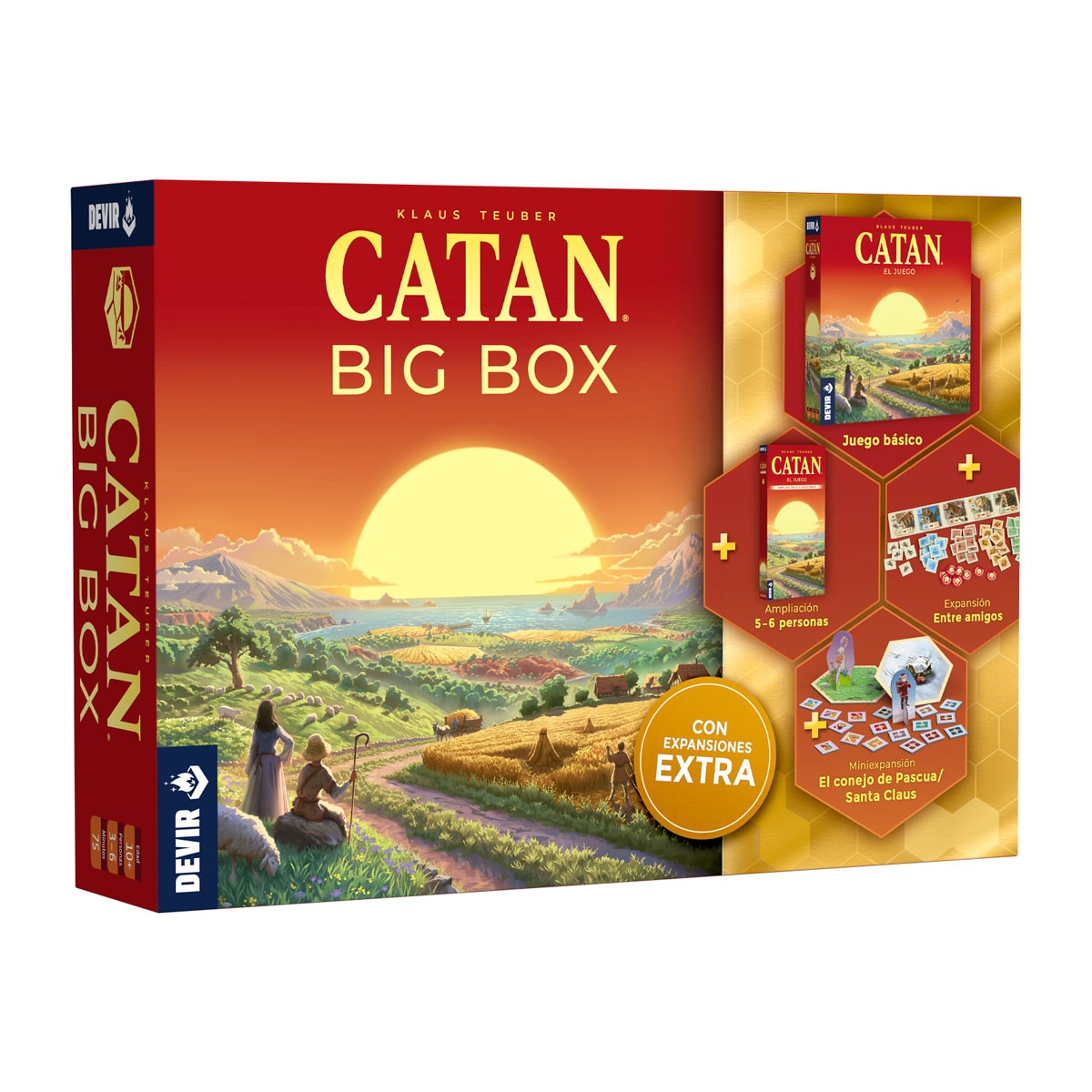 Imagen 0 de Juego de mesa Catán Big Box Devir