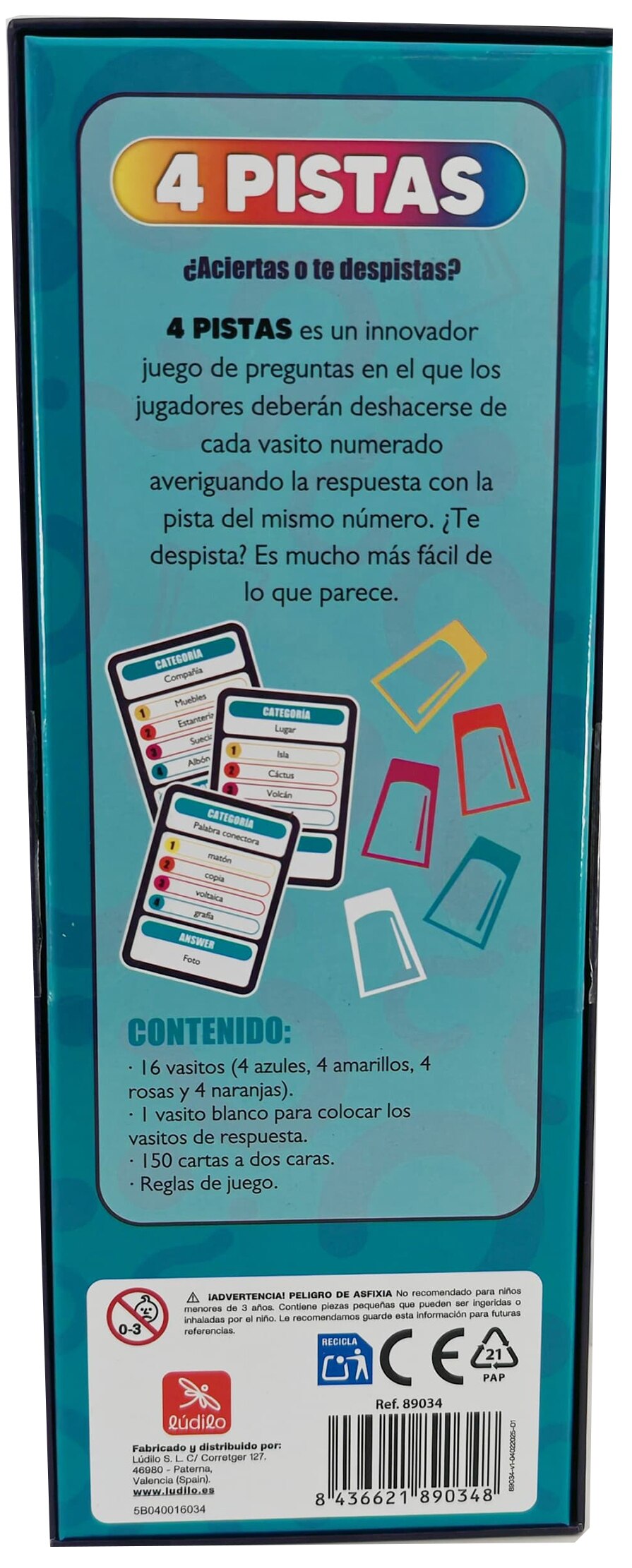 Juego de mesa 4 Pistas Ludilo 8