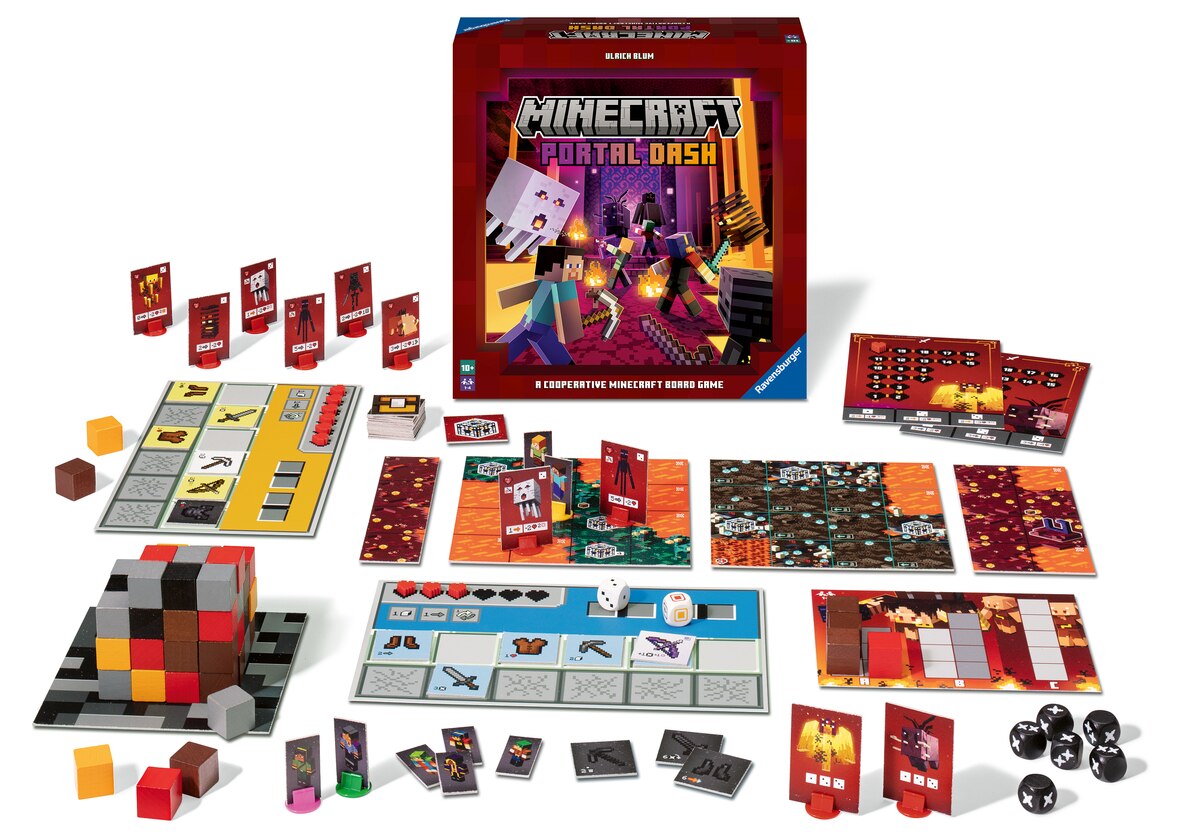 Juego de mesa Minecraft Portal Dash (Ex Magma & Monsters) Ravensburger 2