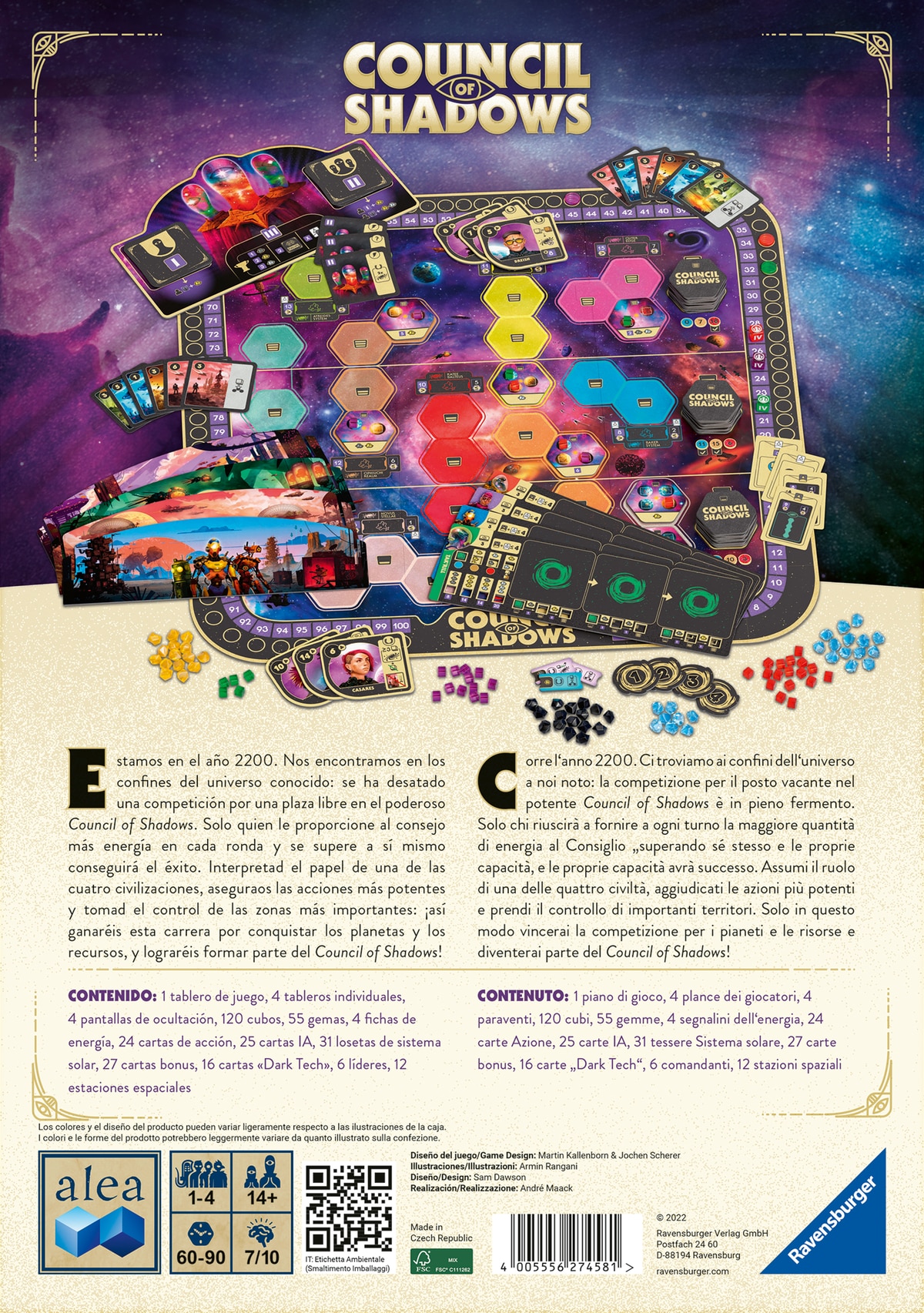Juego de mesa Council Of Shadows Alea Ravensburger 3