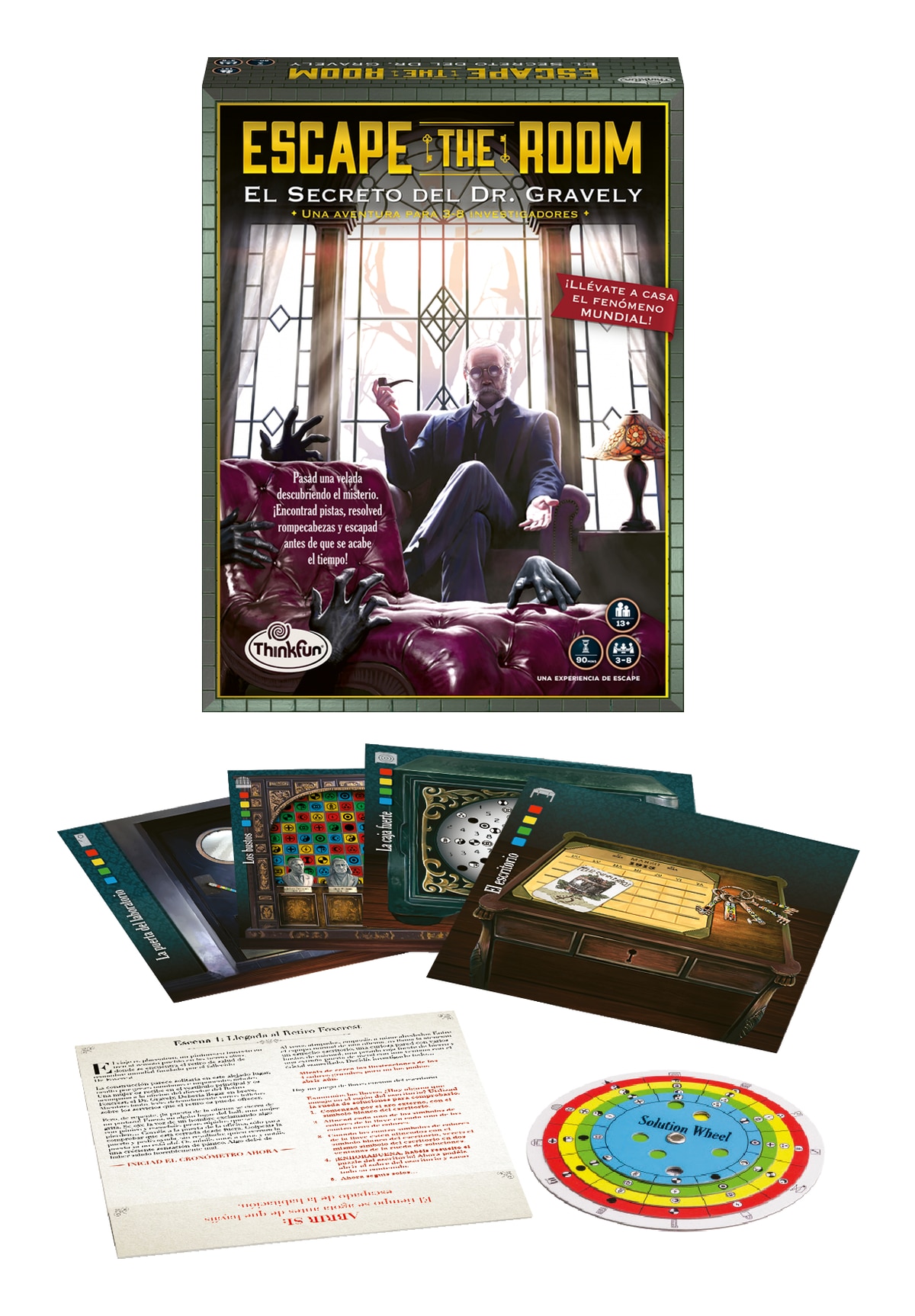 Juego de mesa Escape The Room El Secreto Del Dr. Gravely Thinkfun Ravensburger 2