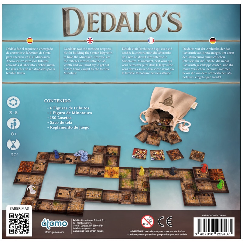 Juego de Mesa Dedalos Gdm Atomo Games 3