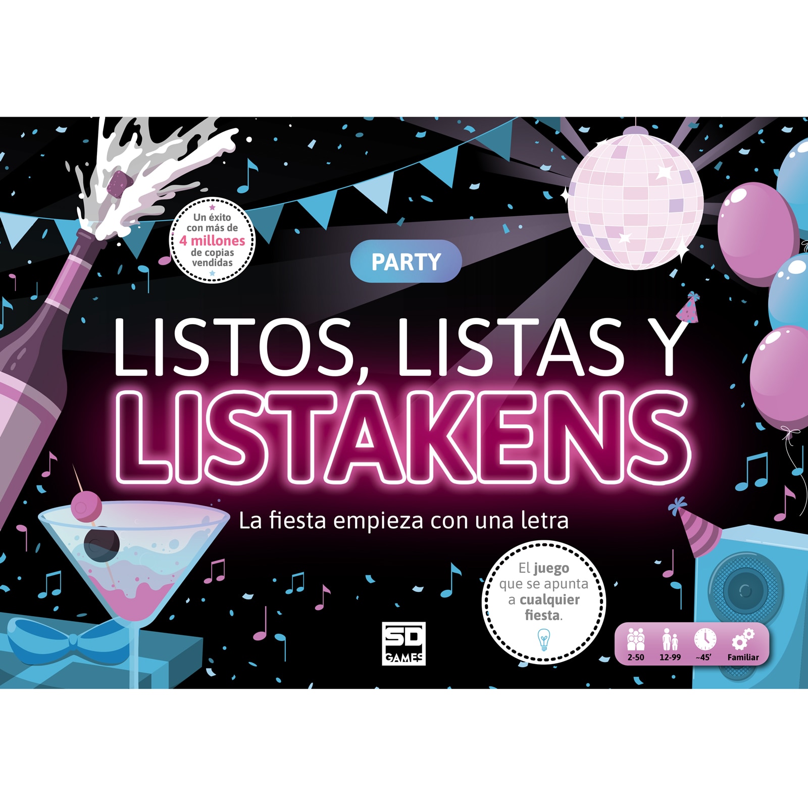 Juego de mesa Listos, Listas Y Listakens Ed. Party Sd Games 2