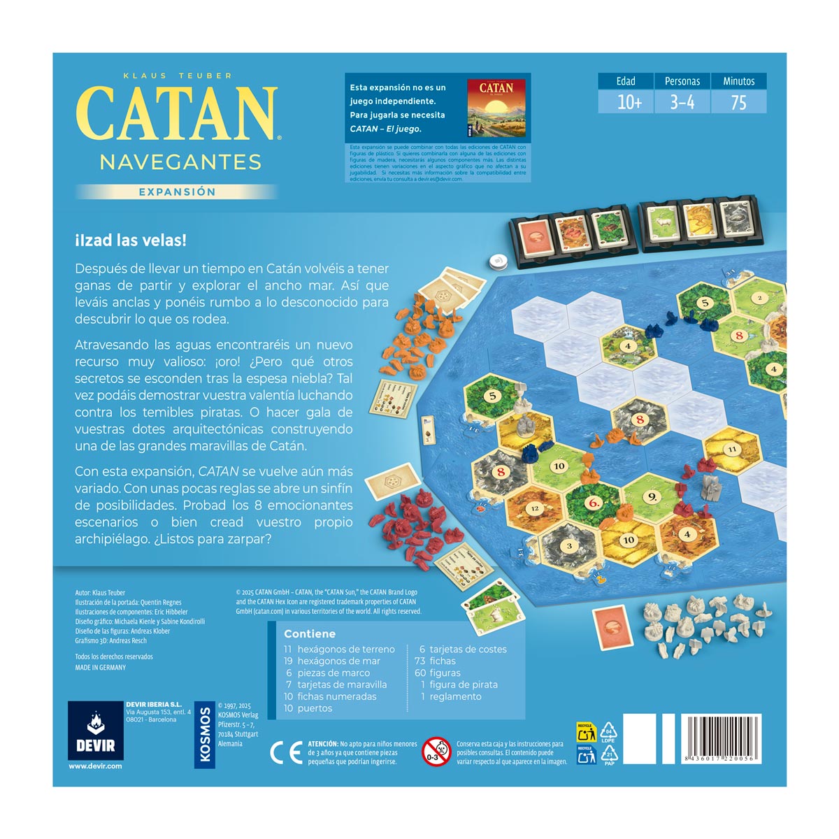 Juego de mesa Catan Navegantes Devir 2
