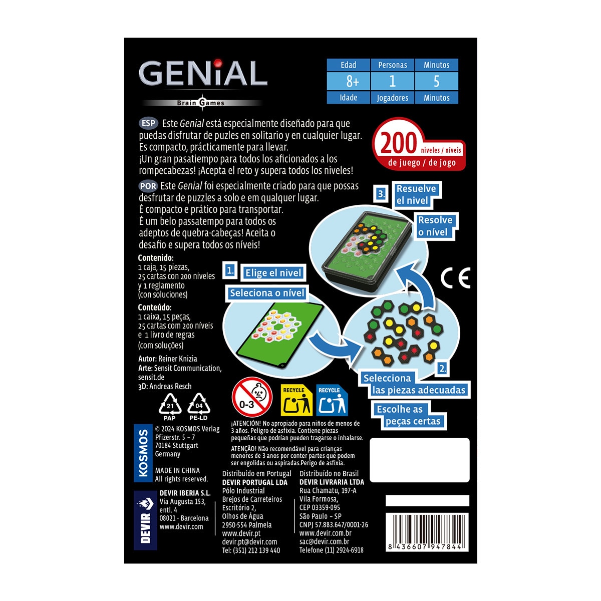 Juego de mesa Genial Brain game Devir 3