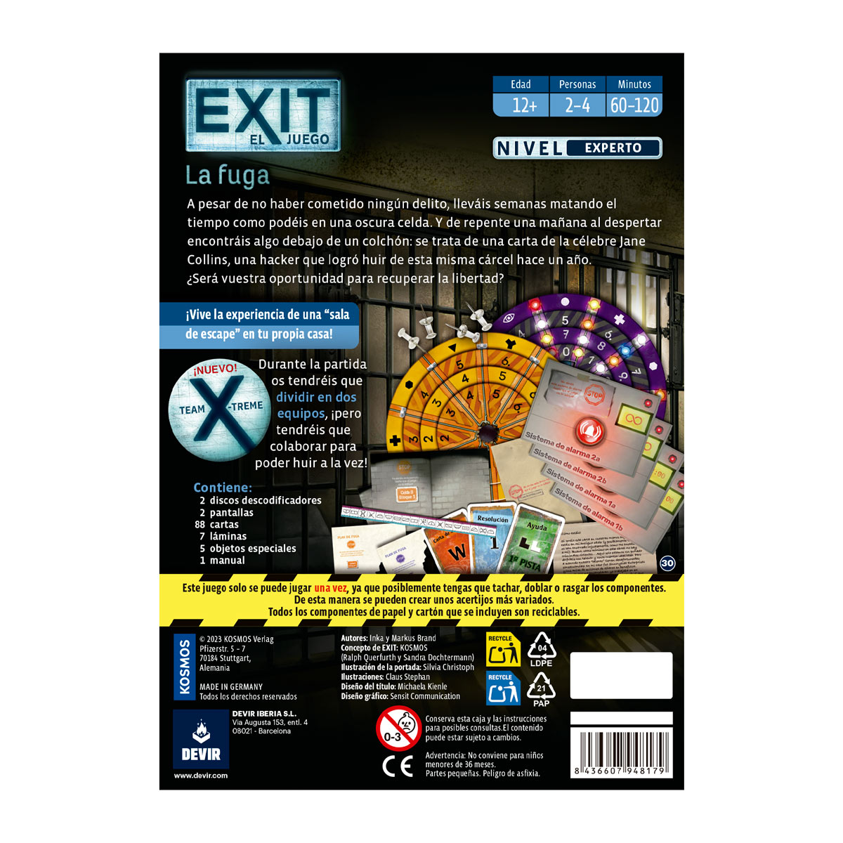 Juego de mesa Exit: La fuga Maldito 2