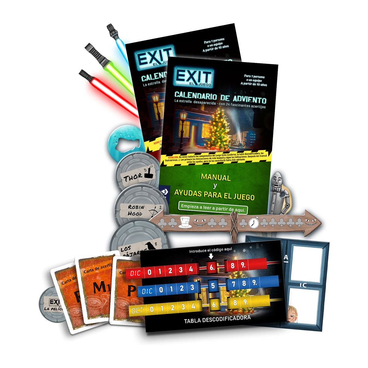 Juego de mesa EXIT Calendario de Adviento Devir 3