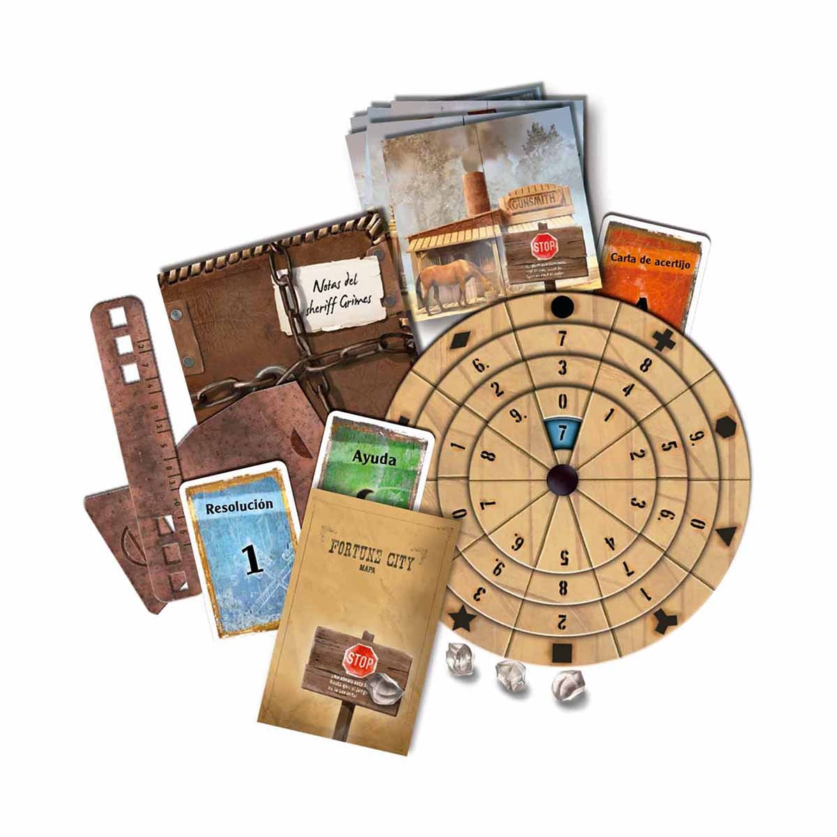 Juego de mesa Exit Secuestro en Fortune City Devir 2