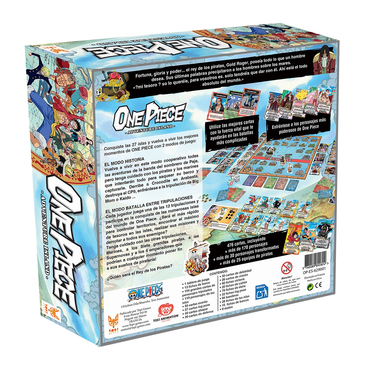 Juego de Mesa Adventure Island One Piece Asmodee 5