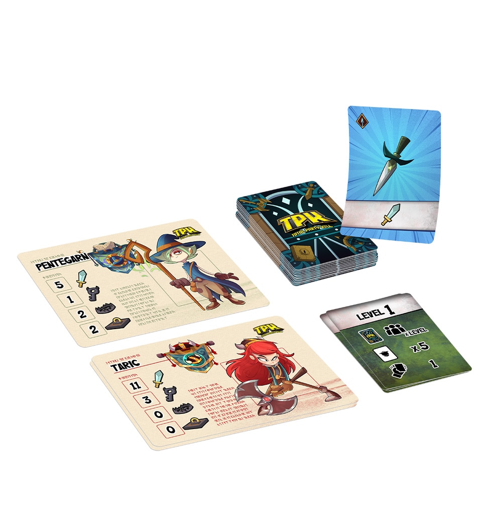 Juego de mesa TPK Total Party Kill Un Dungeon Party Cooperativo GDM 2