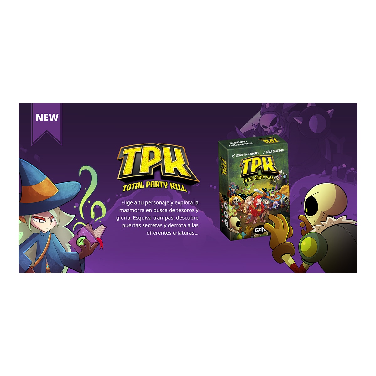 Juego de mesa TPK Total Party Kill Un Dungeon Party Cooperativo GDM 3