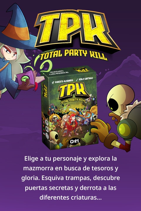 Juego de mesa TPK Total Party Kill Un Dungeon Party Cooperativo GDM 4