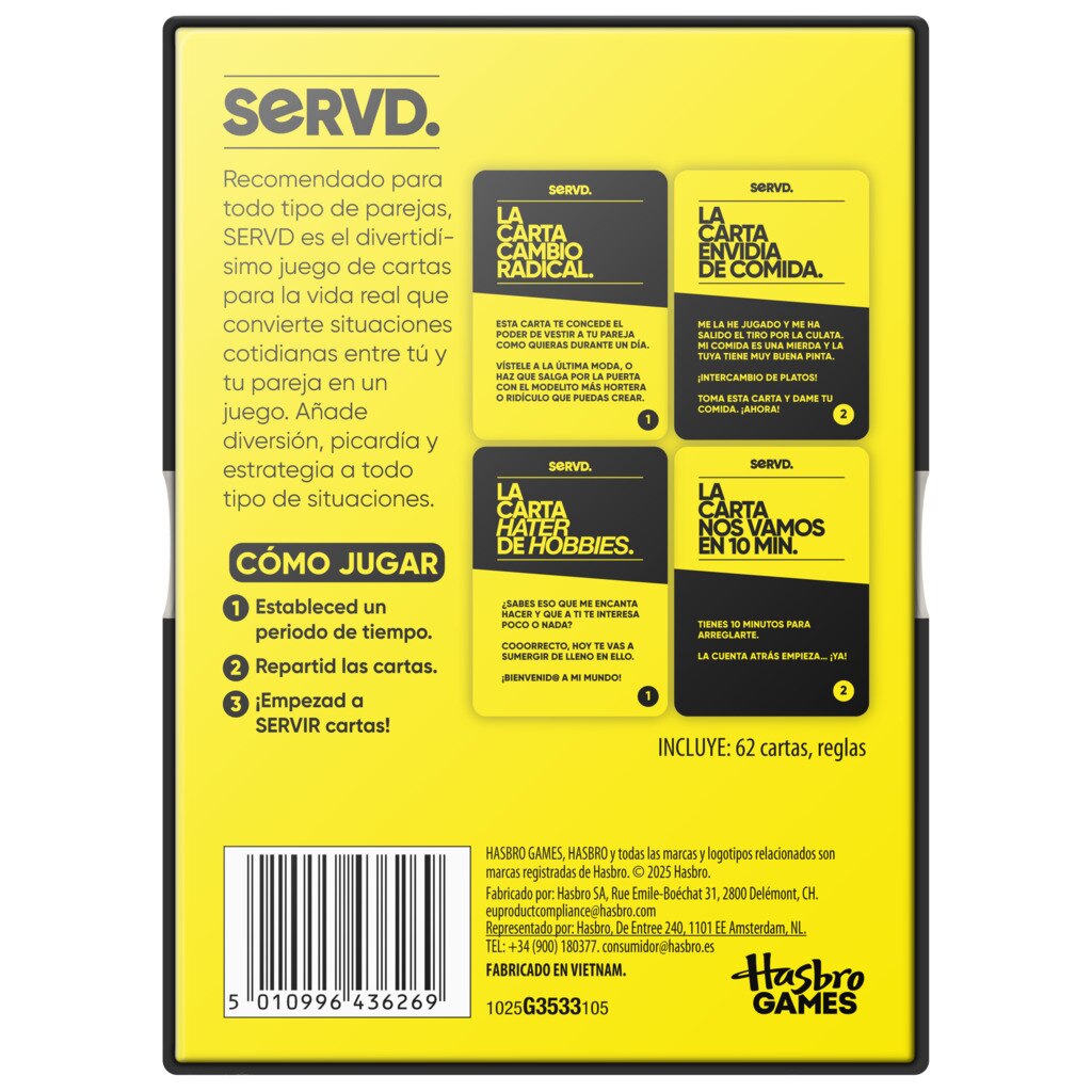 Juego de mesa Servd Couples Hasbro Games 3