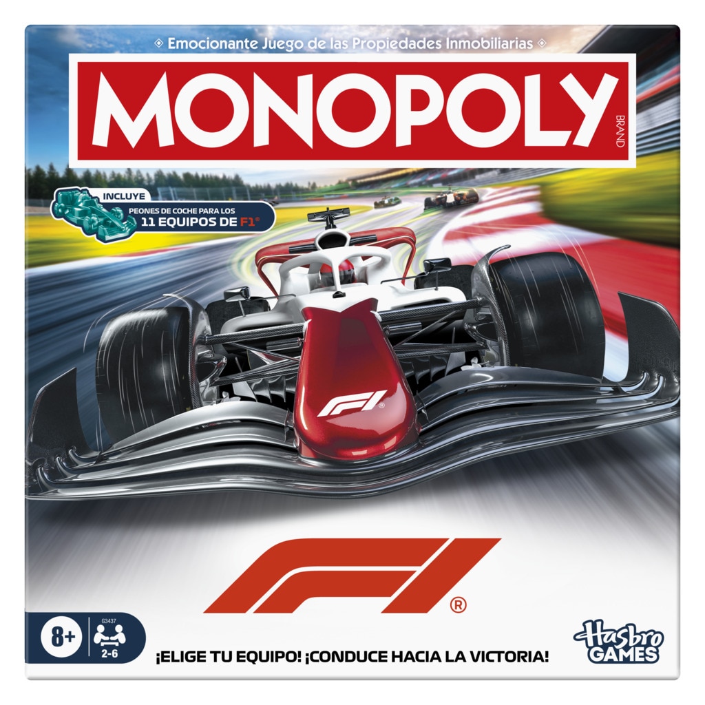 Juego de mesa en familia Monopoly F1 Fórmula 1 Monopoly Hasbro 1