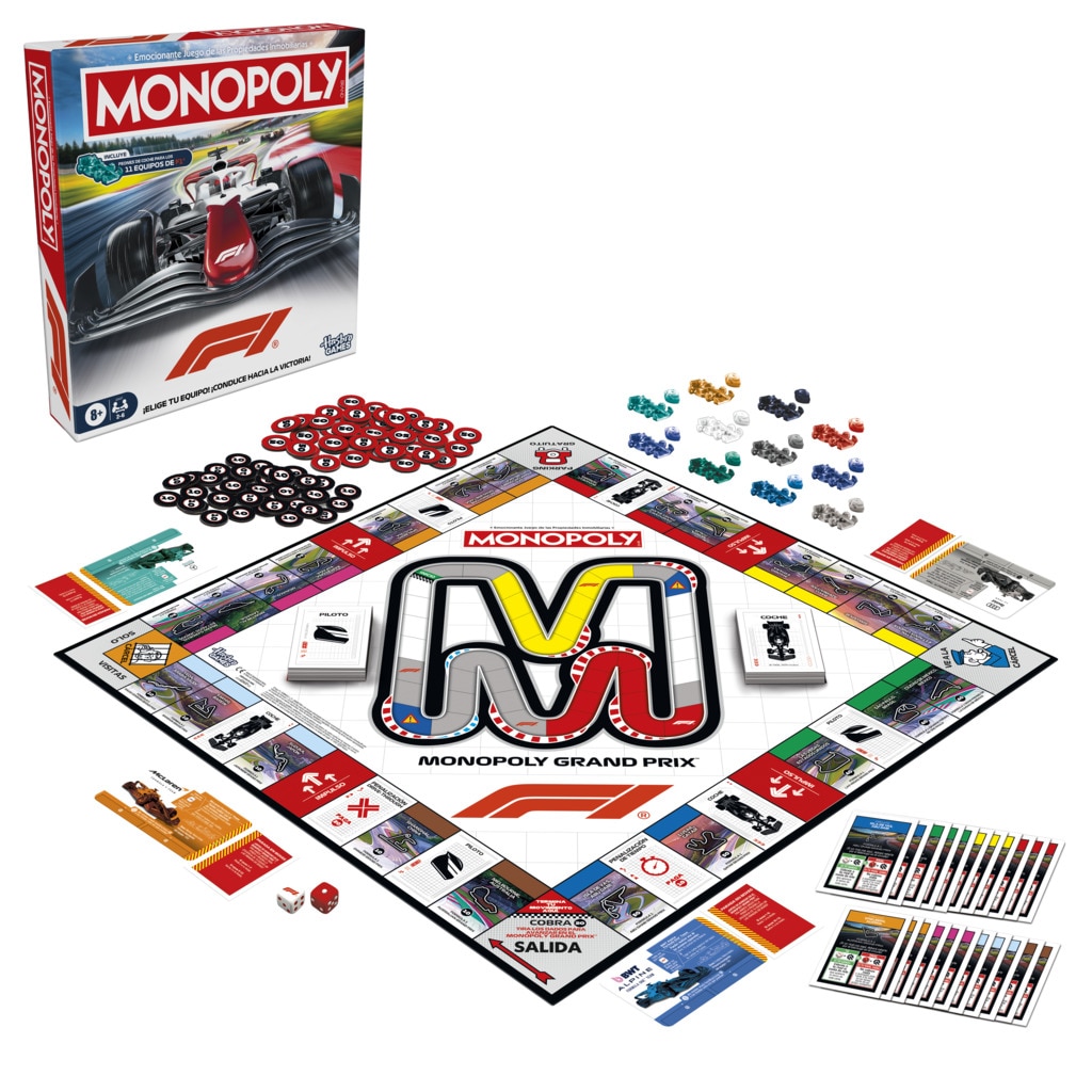 Juego de mesa en familia Monopoly F1 Fórmula 1 Monopoly Hasbro 2